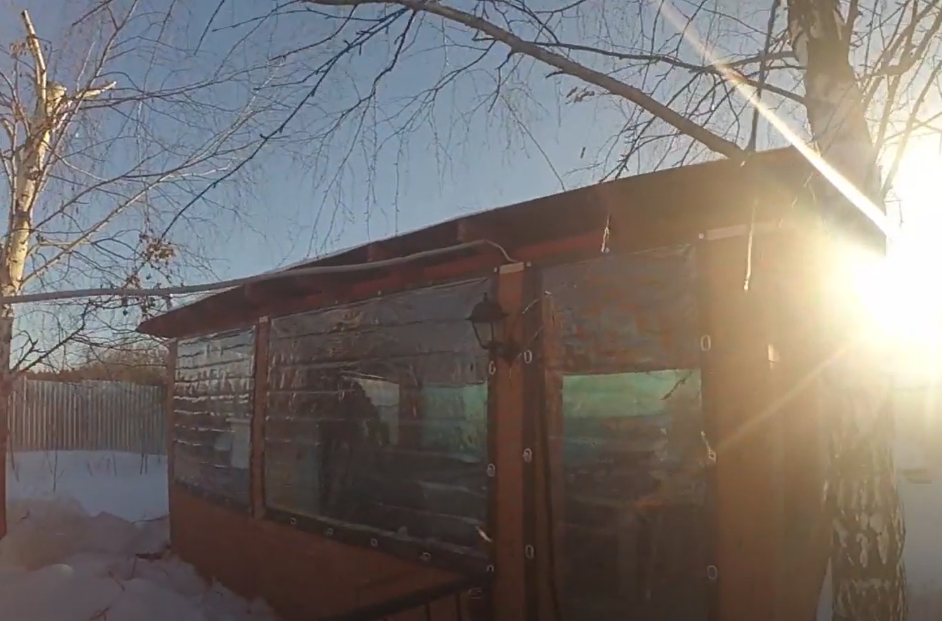 Остекление беседки мягкими окнами